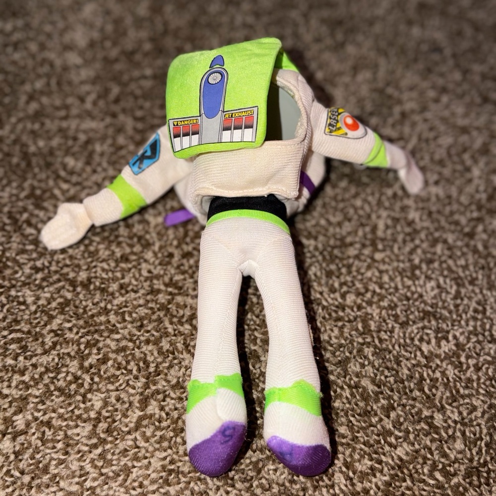 VINTAGE 1995 Disney Pixar Toy Story Buzz Lightyear Peluche Marioneta Burger King - Picture 2 of 4